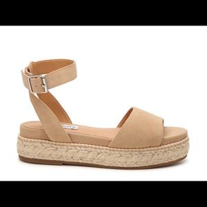 Tan Steve Madden Espadrille Gabi Sandals. Style Gabi.